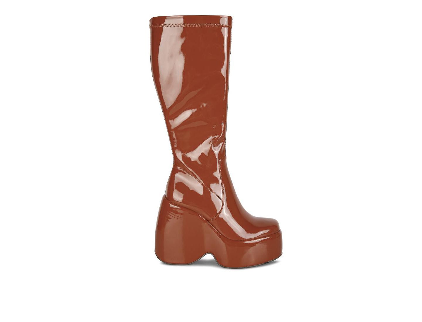 Женские ботинки London Rag Dirty dance patent high platform calf, цвет: Бежевый / Хаки — фото 8