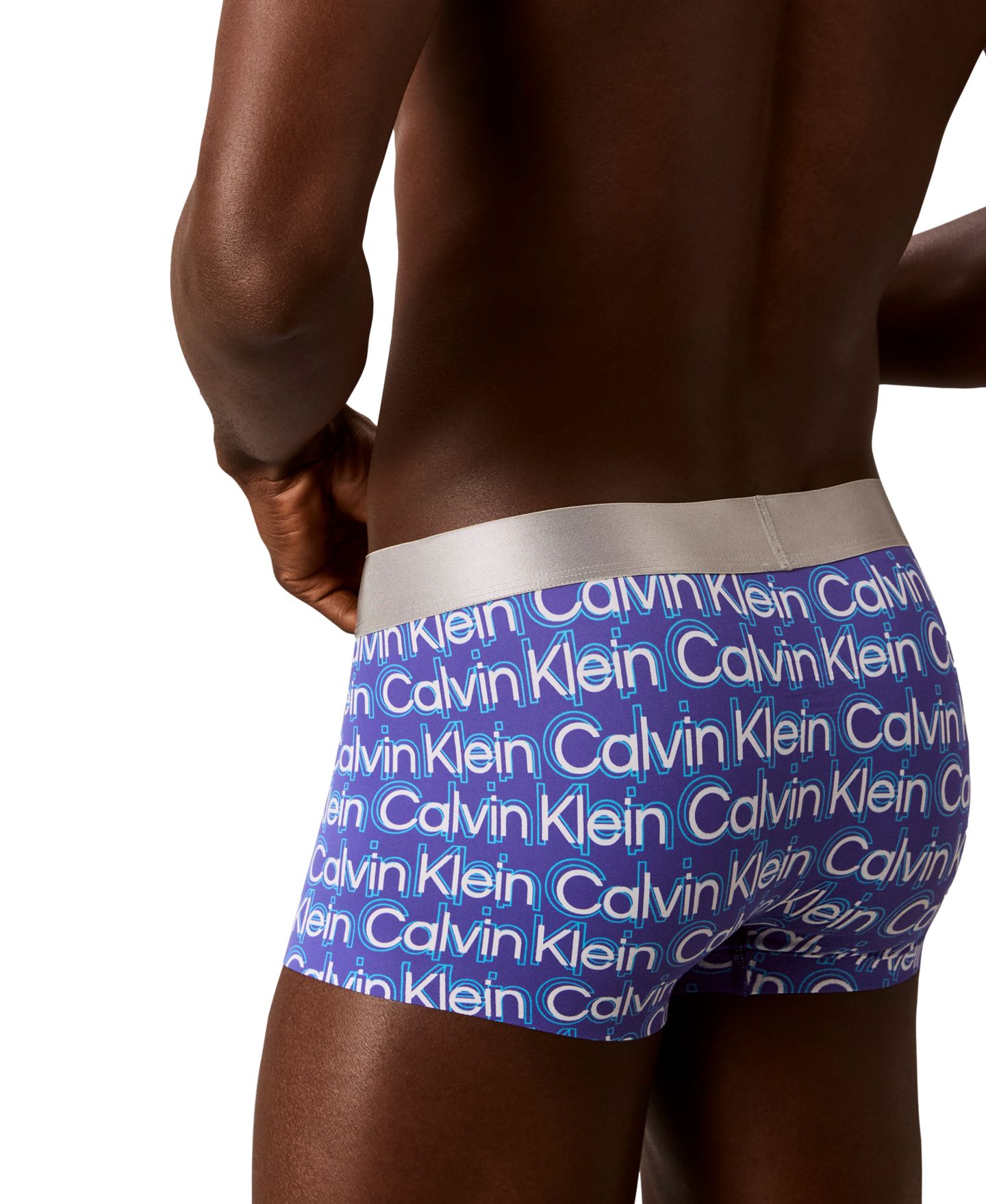 Трусы для мужчин, с логотипом — Calvin Klein, цвет: Синий — фото 4