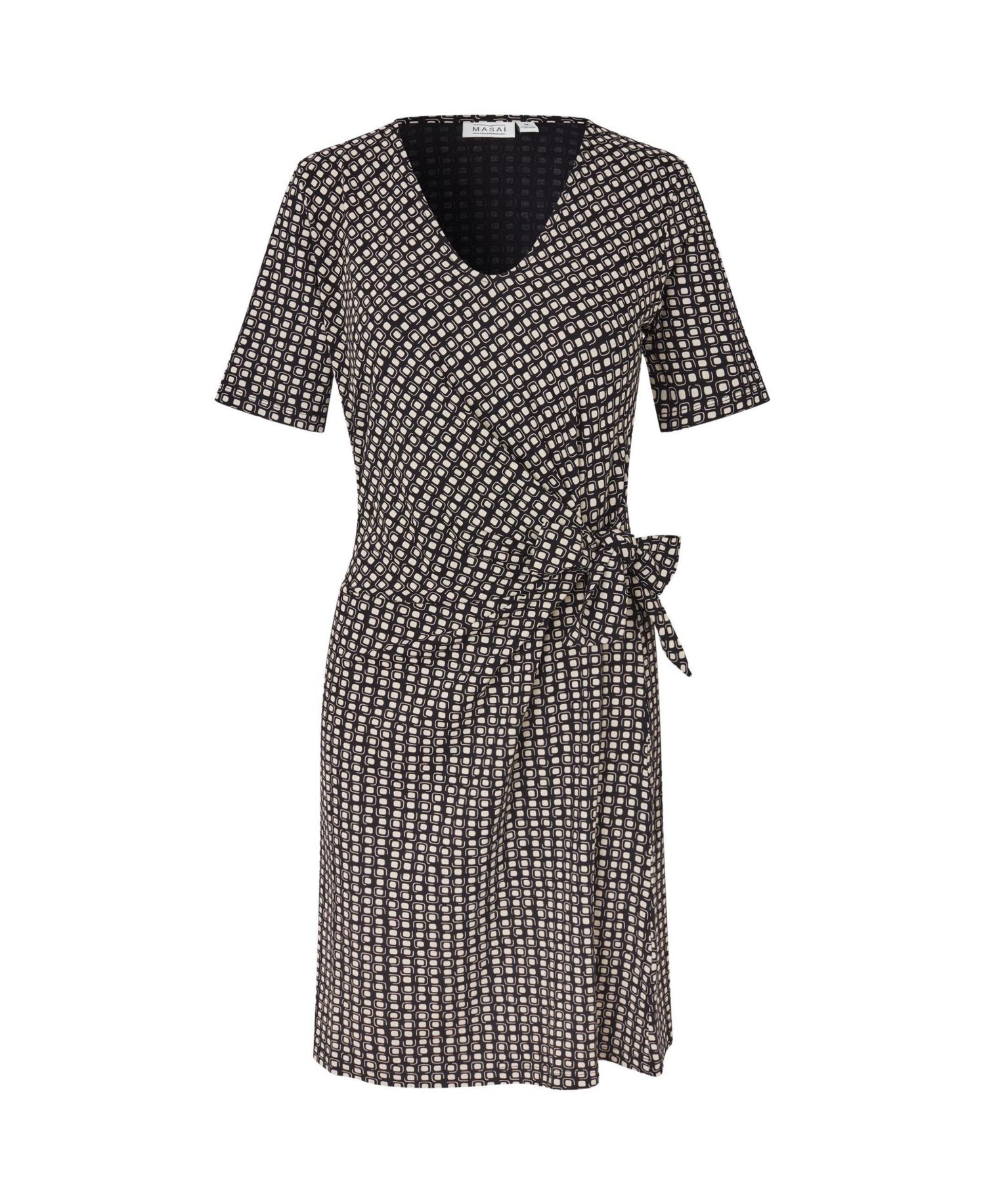 Women's Raven V-Neck Short-Sleeve Wrap Dress