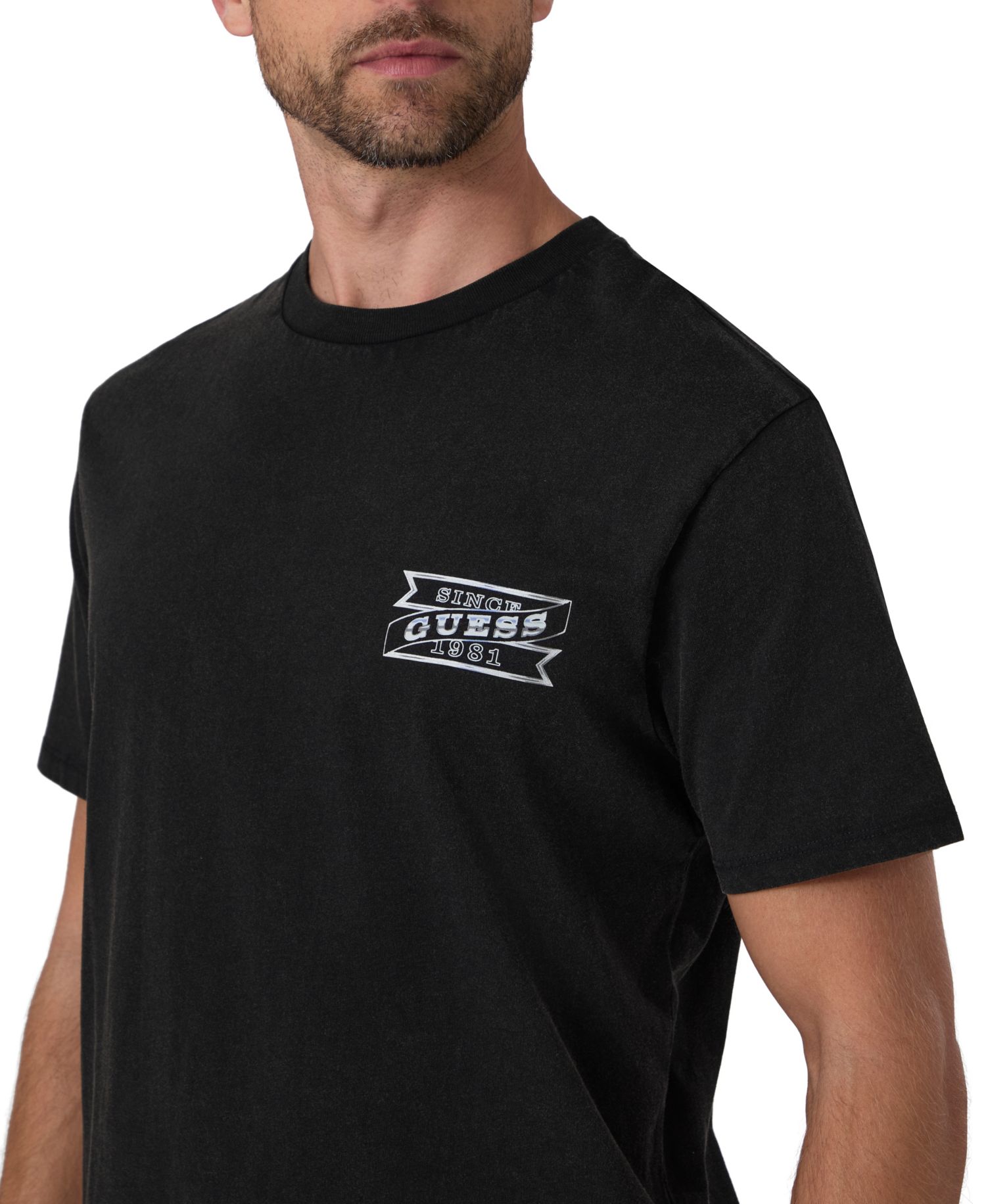 Men's Car Emblem Graphic Crewneck T-Shirt