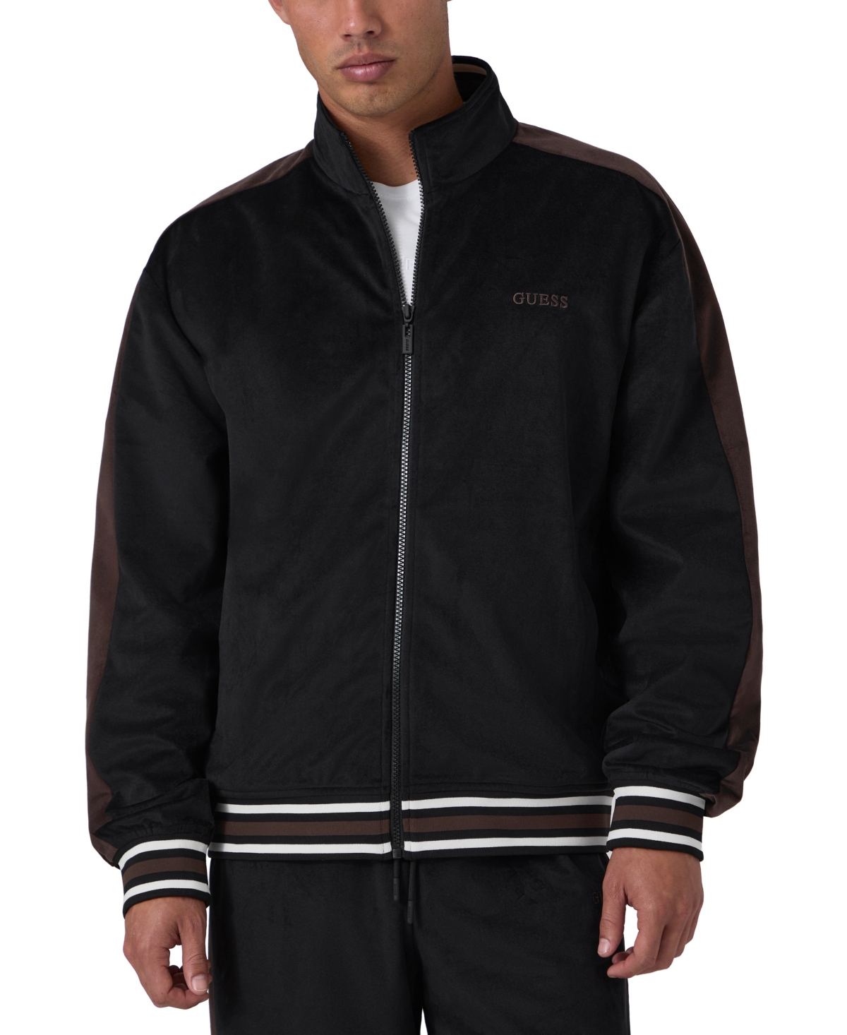 Guess Men's Milton Full-Zip Mock-Neck Sweatshirt