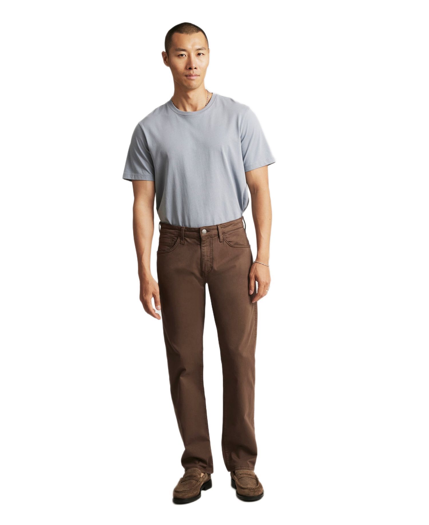 Men's Zach Straight-Leg Regular-Rise Twill Pants