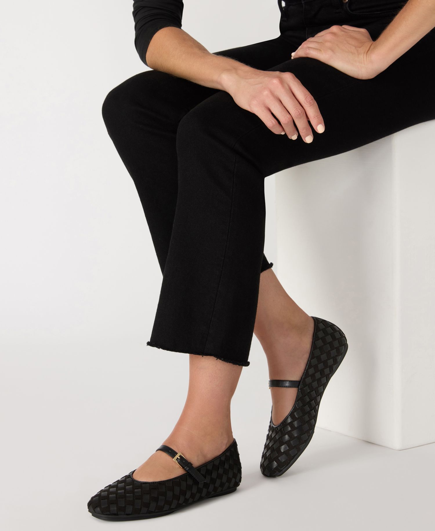 Women's Connie Woven Mary Jane Ballet Flats