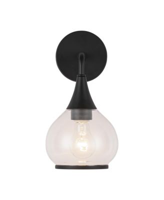 Hazel 6-in Clear Glass Light Damp-Rated Wall/Vanity Light