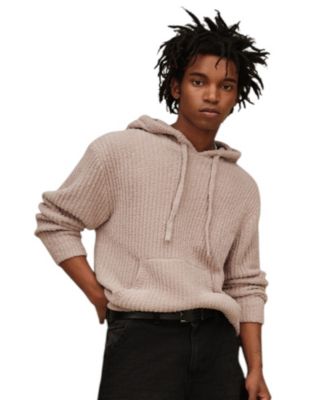 Men's Finnegan Regular-Fit Ribbed Pullover Hoodie