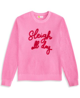 Girls' XS-XL Sleigh Long-Sleeve Crewneck Sweater