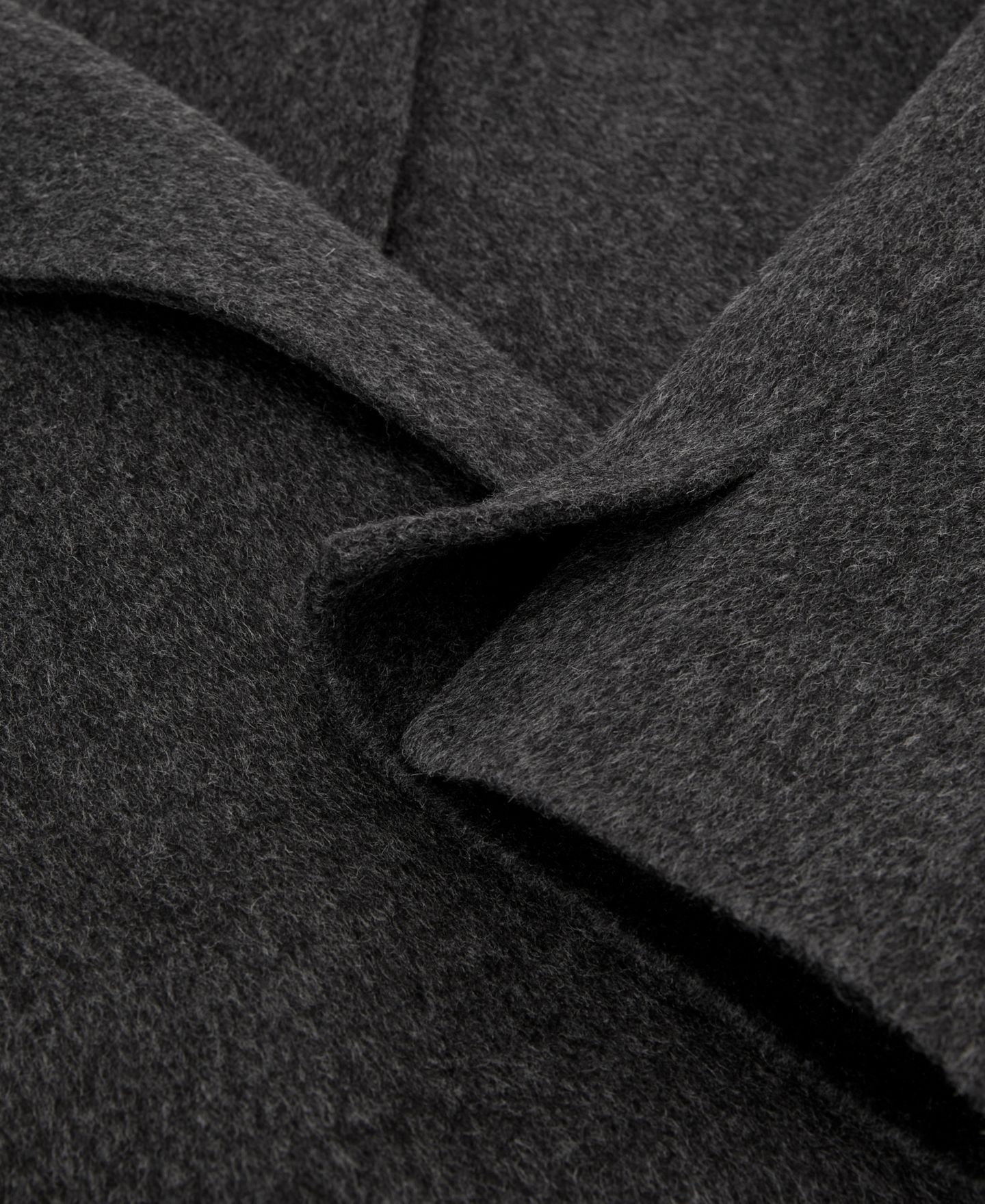 Женское пальто REISS Long Double-Breasted Wool-Blend, цвет: Угольный — фото 4