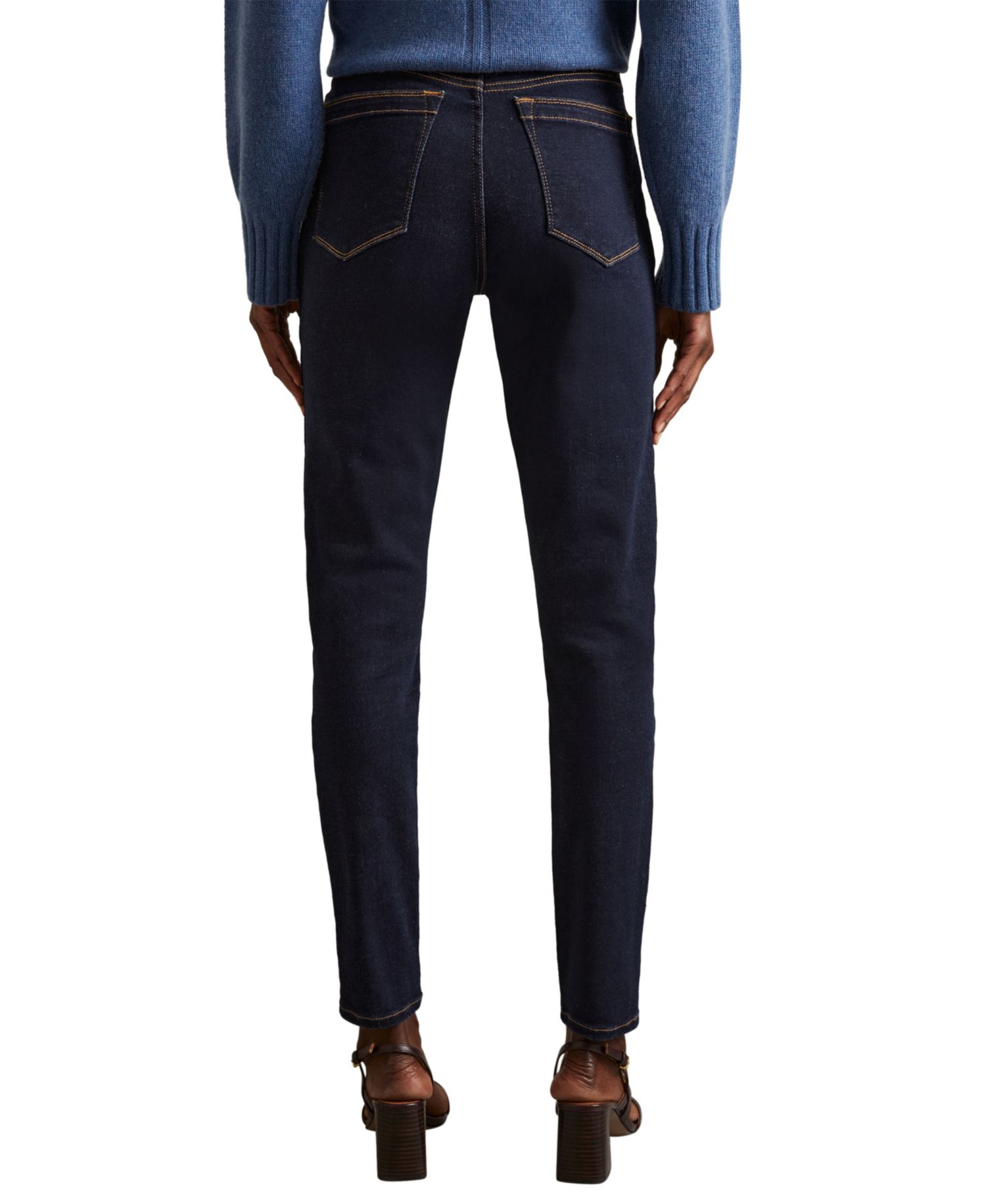 Petite Hattie High-Waisted Dark Rinse Jeans