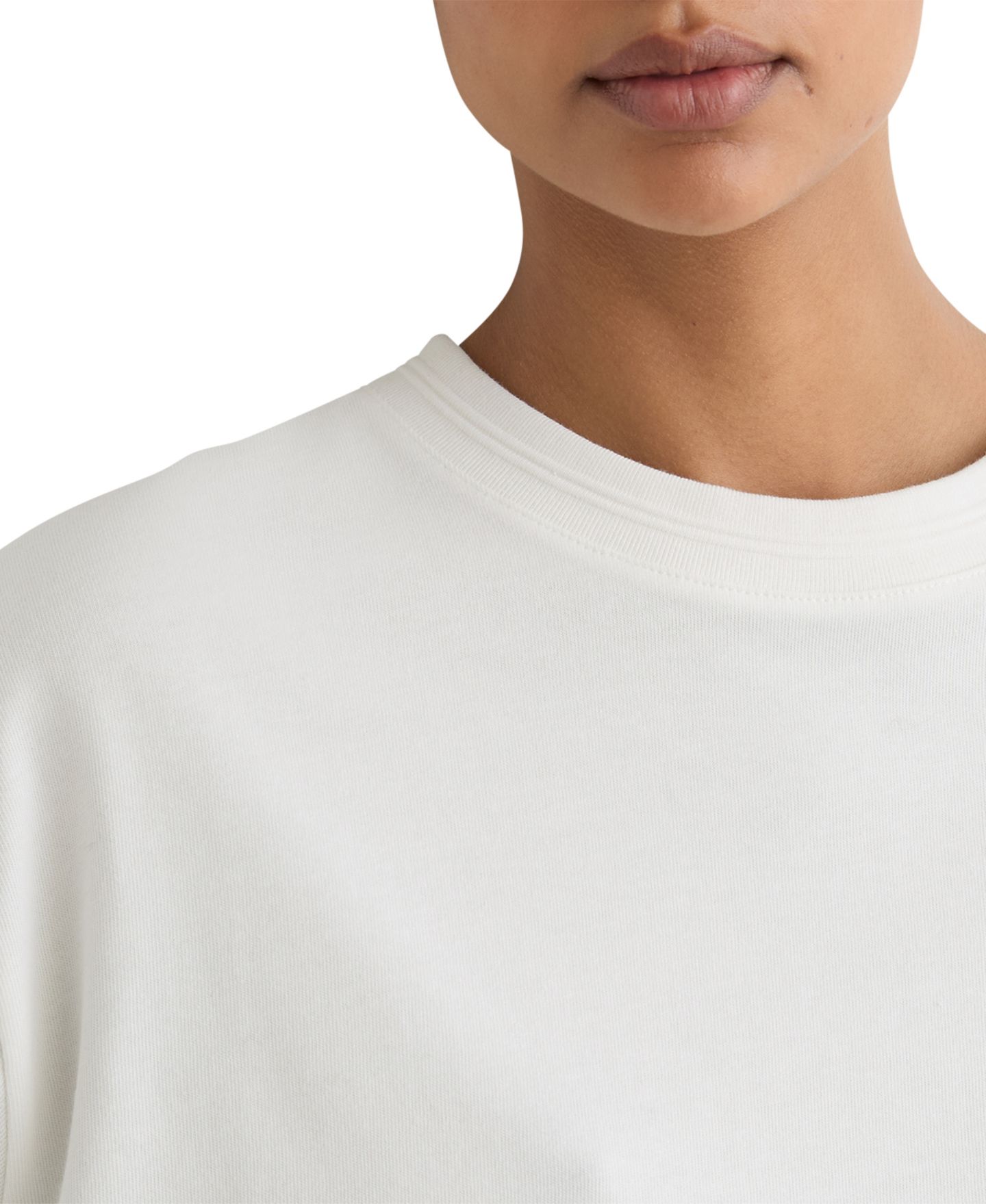 Женская футболка REISS Lara Short-Sleeve Cotton Crewneck, цвет: Белый — фото 2