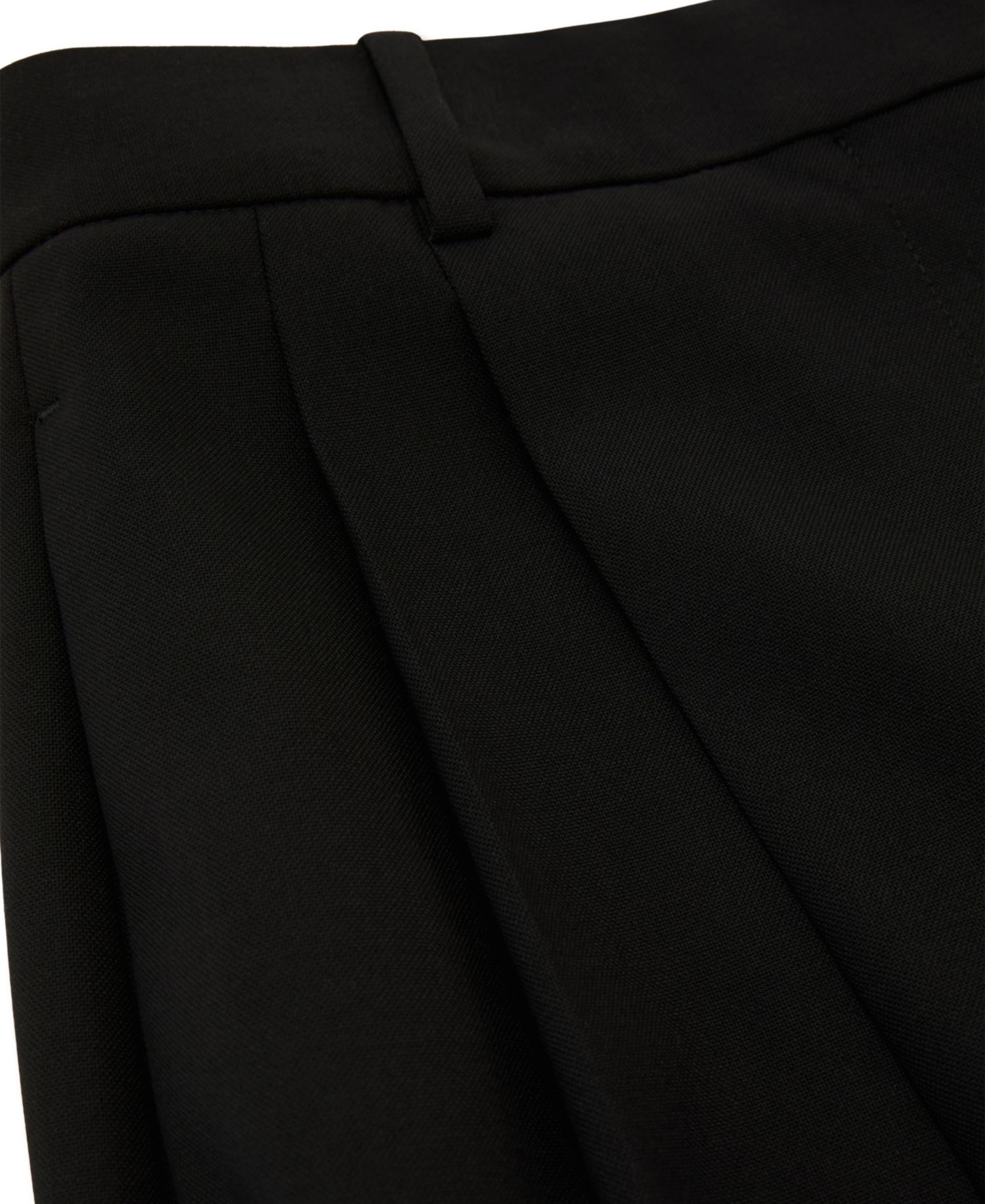 Women's Pleated Wide-Leg Wool-Blend Trousers