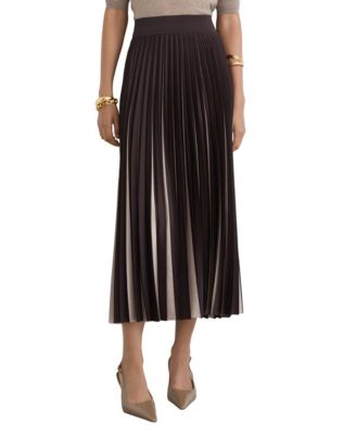 Women's Serena Two-Tone Pleated Midi Skirt
