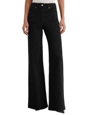 Women's Heather High-Waisted Wide-Leg Jeans