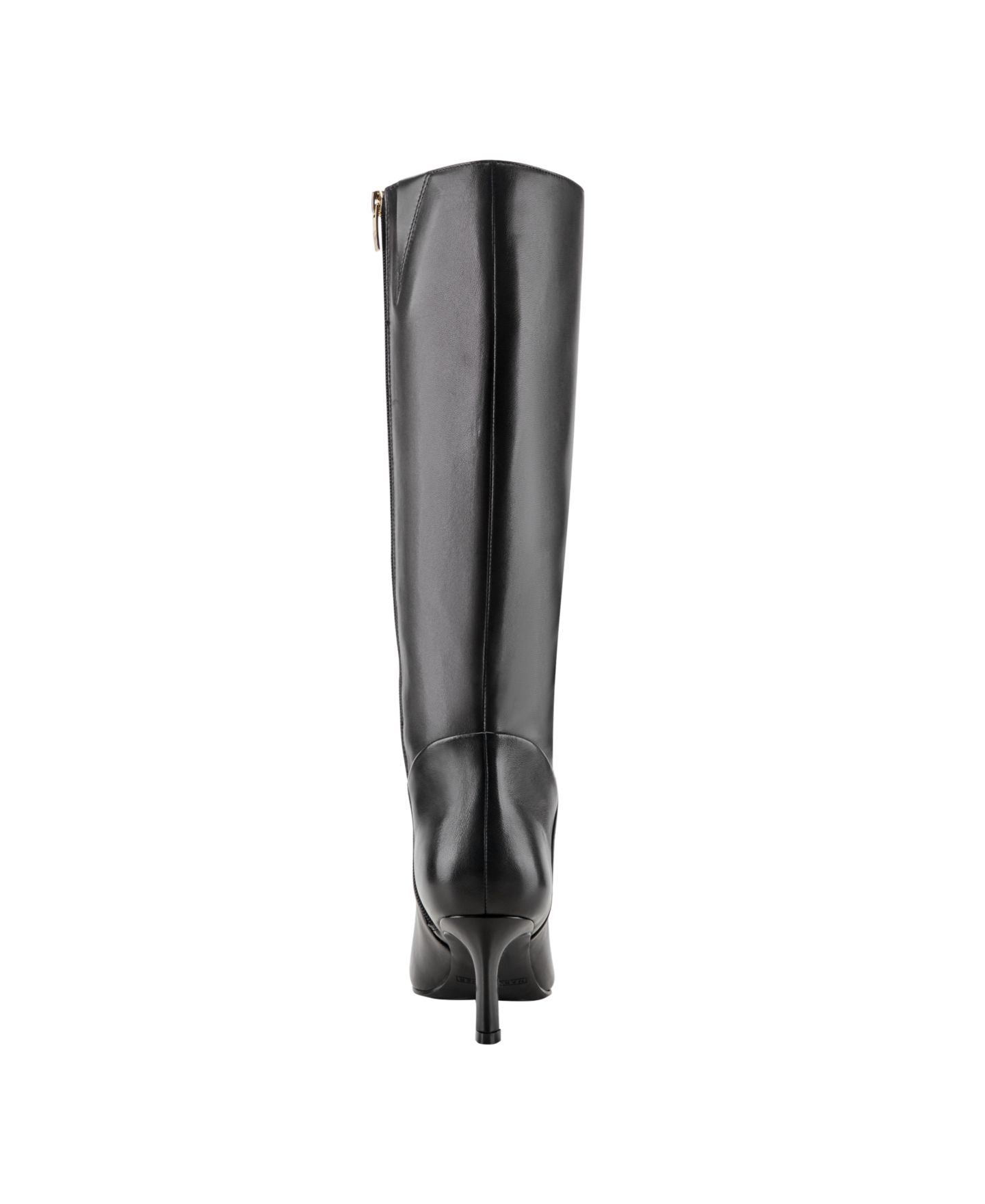 Женские ботинки Marc Fisher Lorne Tall Kitten Heel Dress Boots, цвет: Чёрный кожаный — фото 3