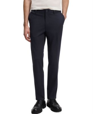 BOSS by Men's Stretch Cotton-Blend Twill Modern-Fit Pants