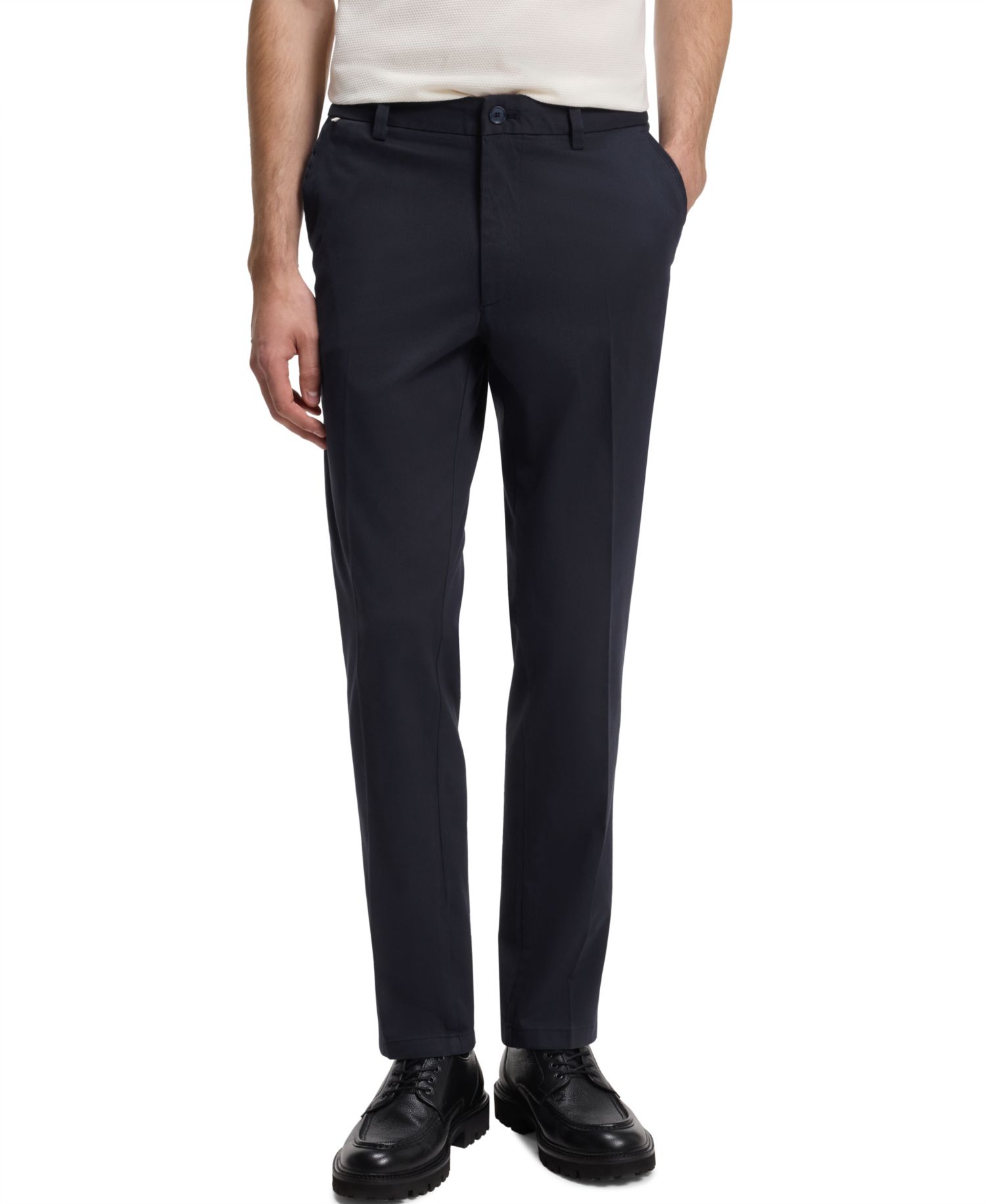 Men's Stretch Cotton-Blend Twill Modern-Fit Pants