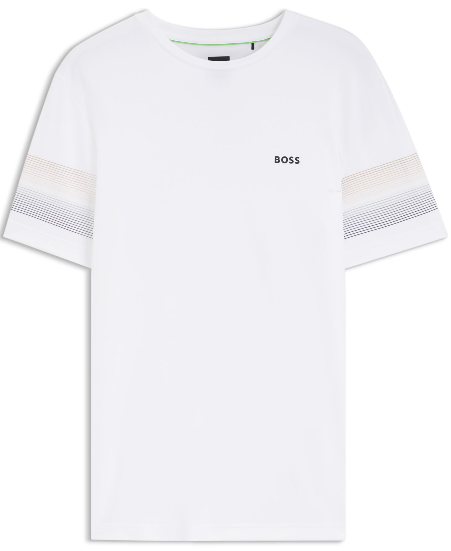 Мужская футболка Hugo Boss BOSS by Court 2 Slim-Fit Logo, цвет: Белый — фото 3