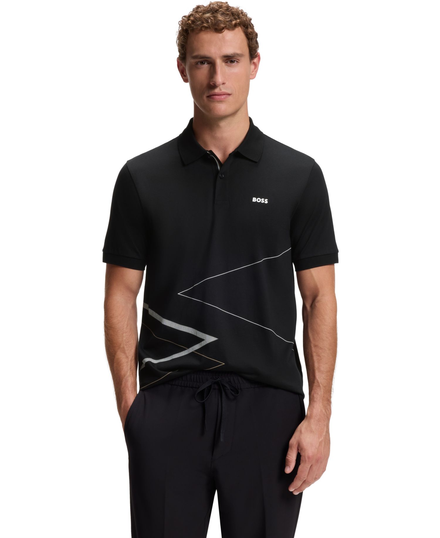 Men's Pima Cotton Printed Polo Shirt