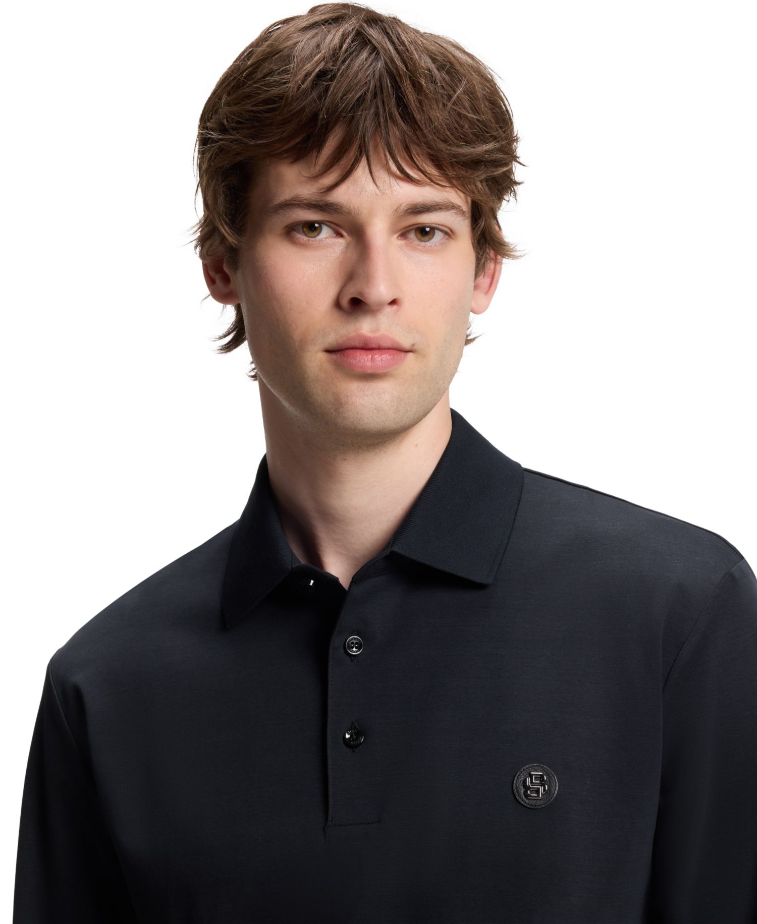 Men's C-Paley 01 Double-B-Monogram Regular-Fit Polo Shirt