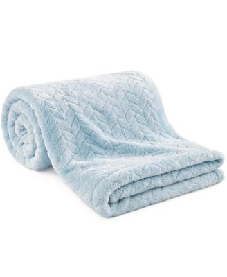 Souffle Fleece Baby Blanket for Boys, Girls, 30x40 Soft Nursery Toddler Blankets for Newborns, Stroller, Car Seat, Travel