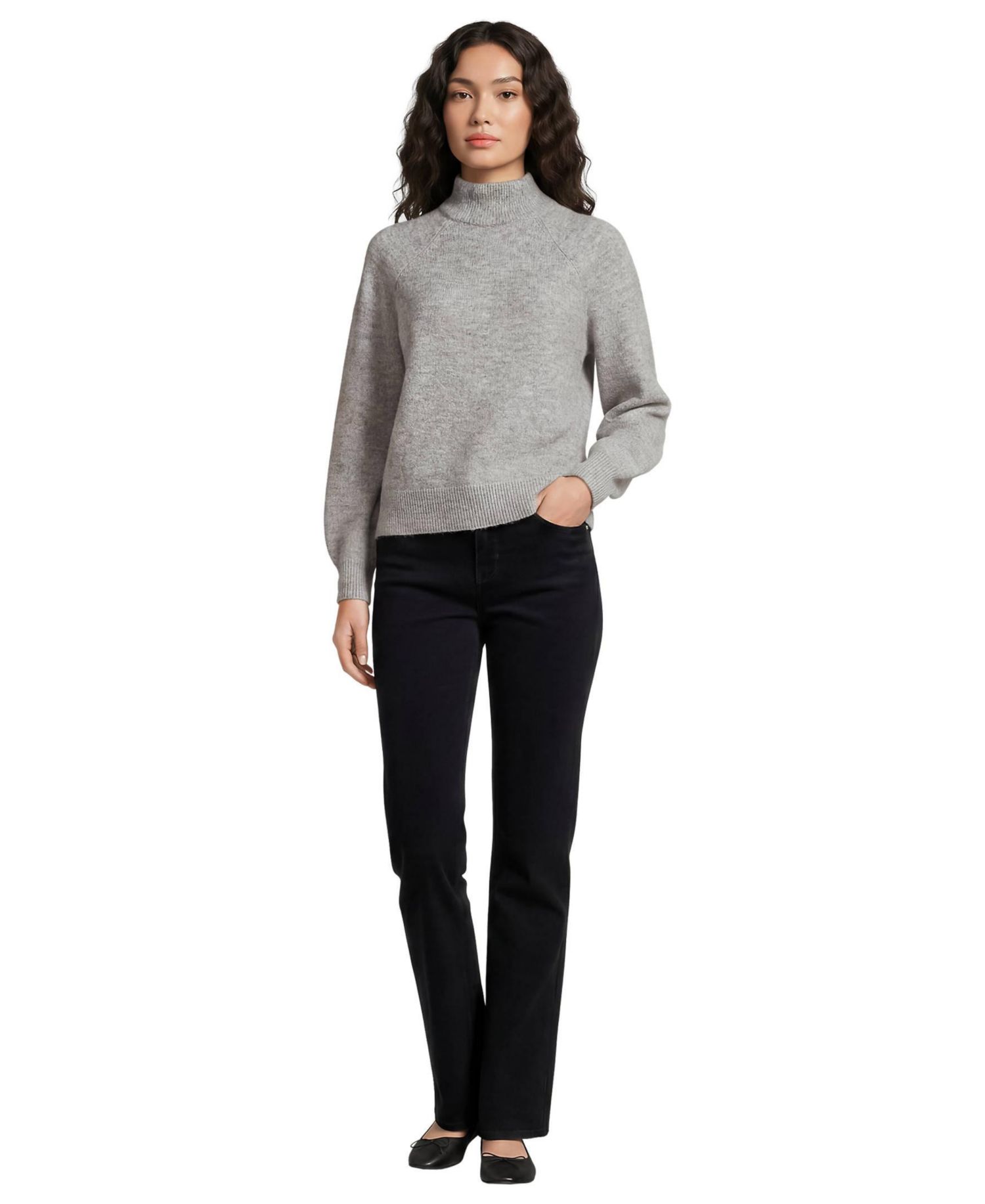 Women's Fine Wale Corduroy High Rise Straight Leg Pants