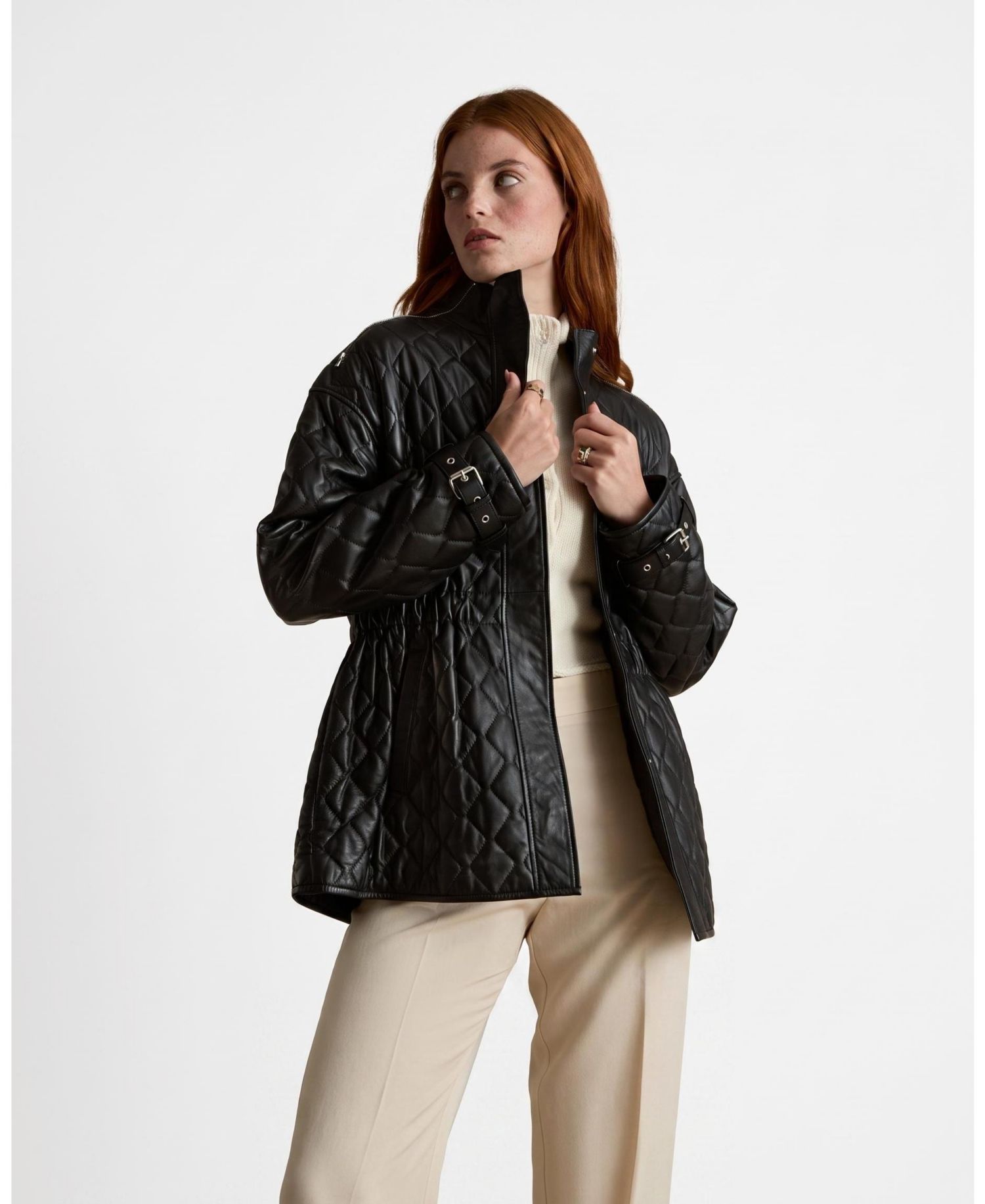 Women's Nora Leather Coat