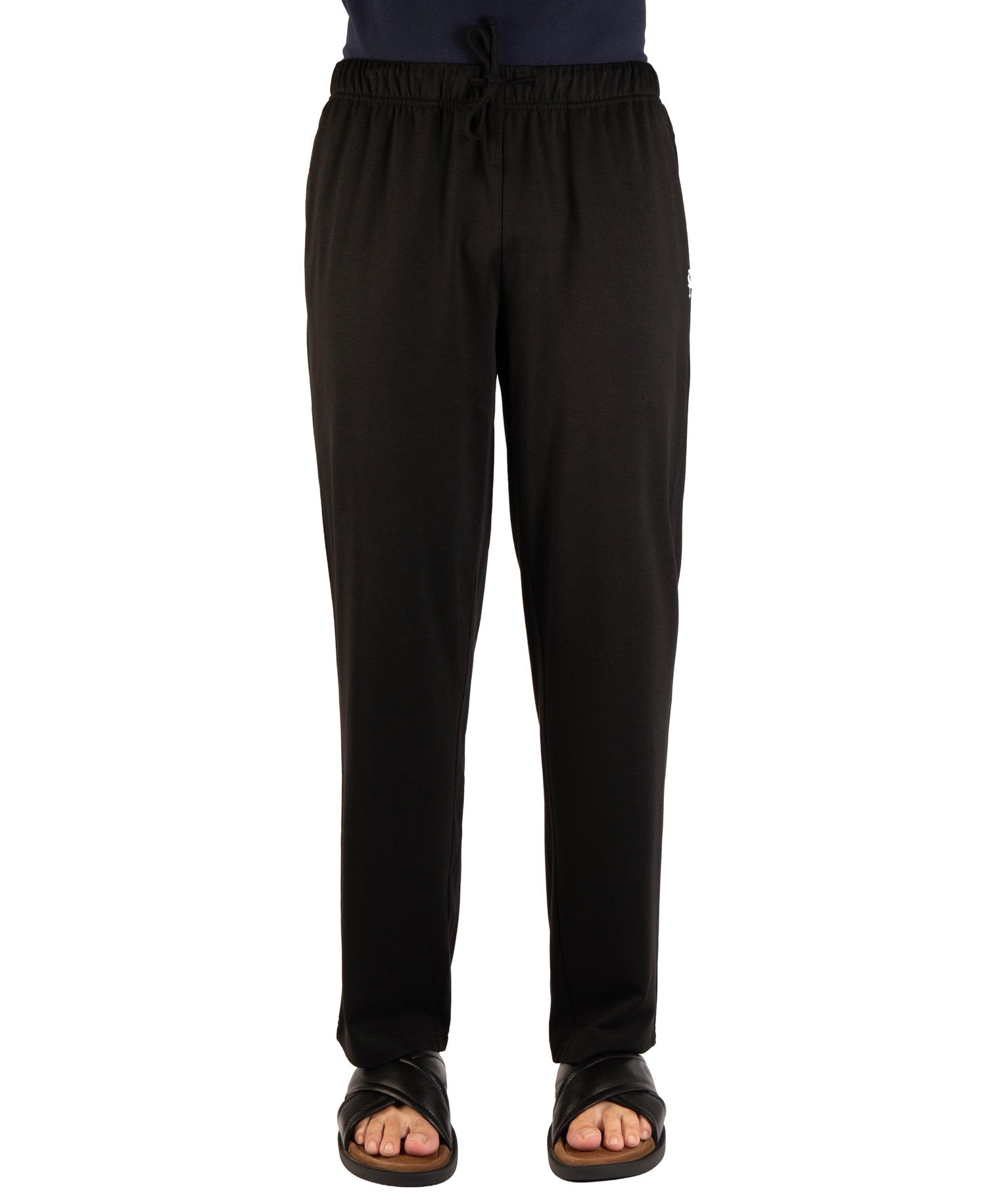 Men's French Terry Elastic-Drawstring Waistband Pants