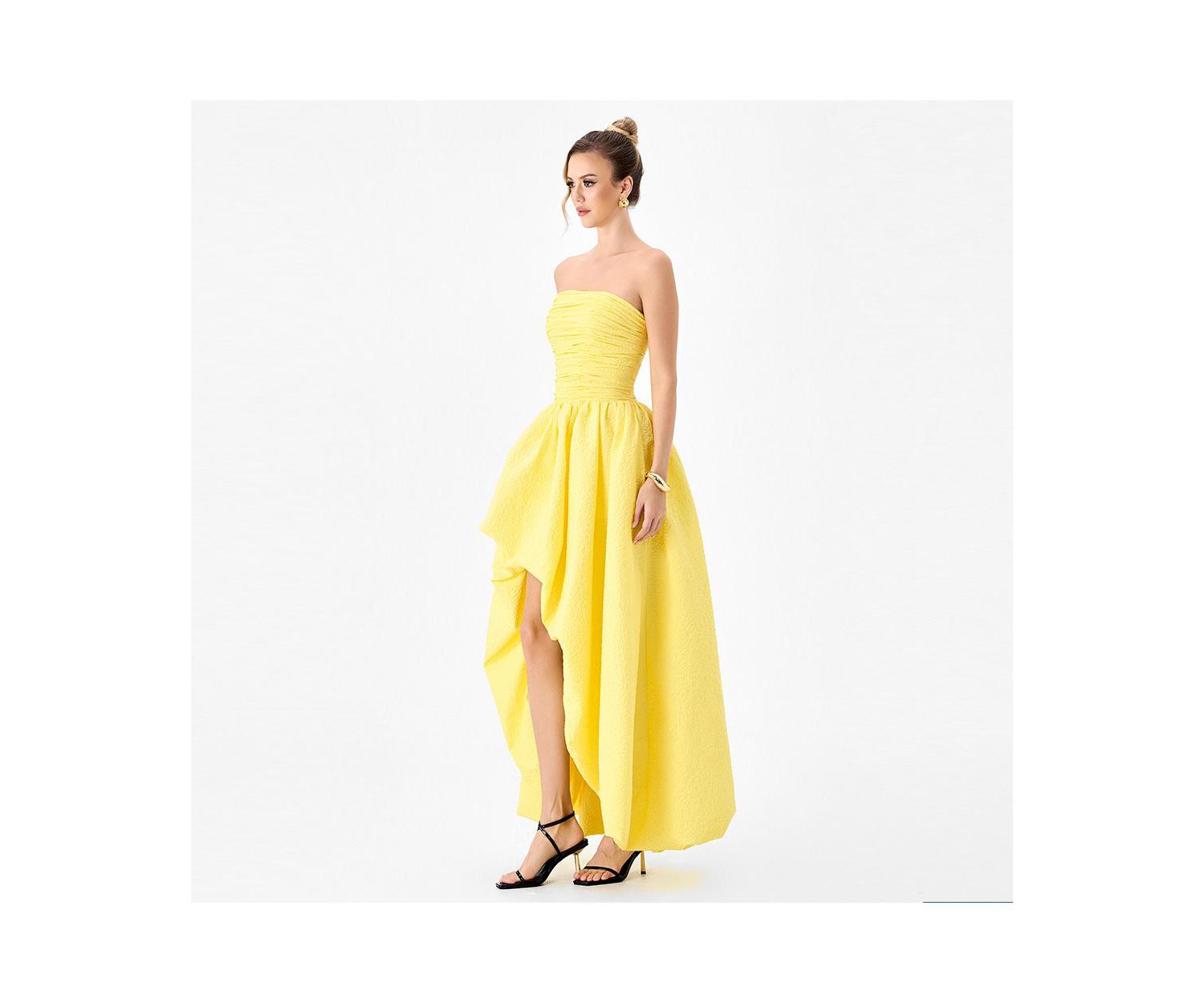 Women's Clover Strapless High-Low Dress