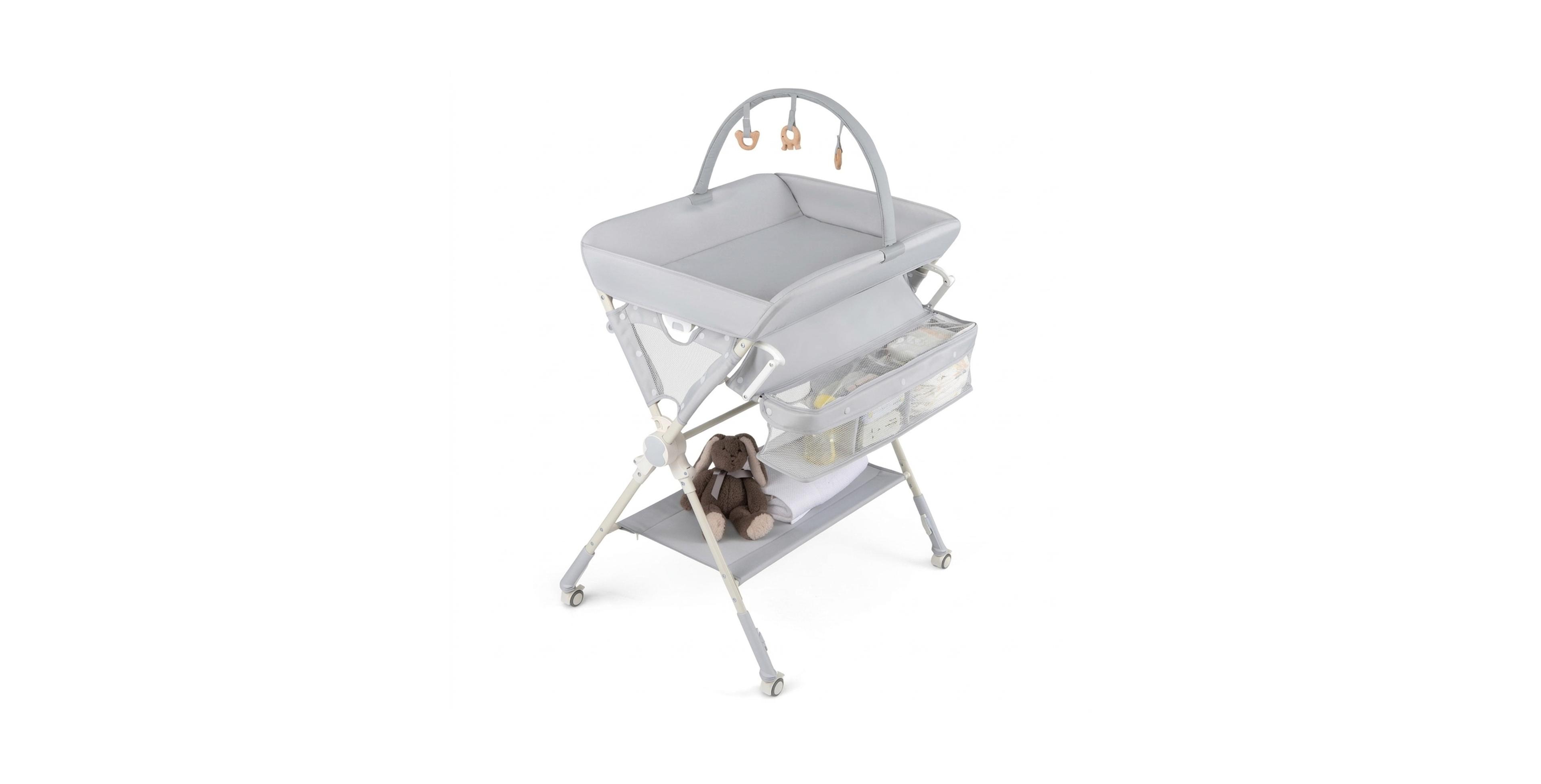 Gouun Foldable Hanging Toy Bar Waterproof Diaper Changing Station