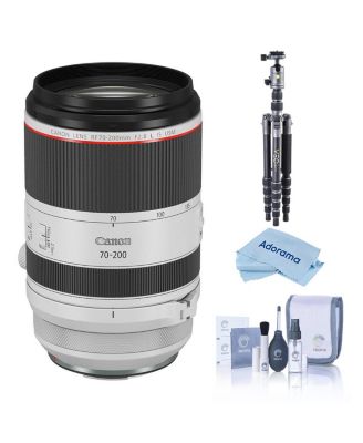 RF 70-200mm f/2.8 L IS USM Telephoto Zoom Lens with Tripod for Canon EOS R