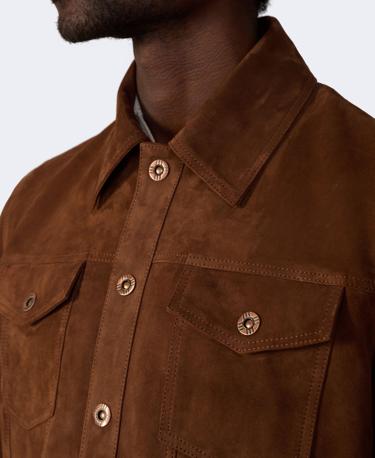 Men's Enzo Suede Shirt Jacket