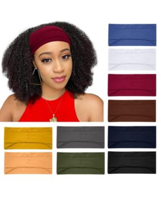 Wide Non-Slip Headbands, 10-Pack