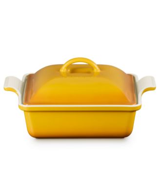 Stoneware 2.5-Quart Covered Square Casserole