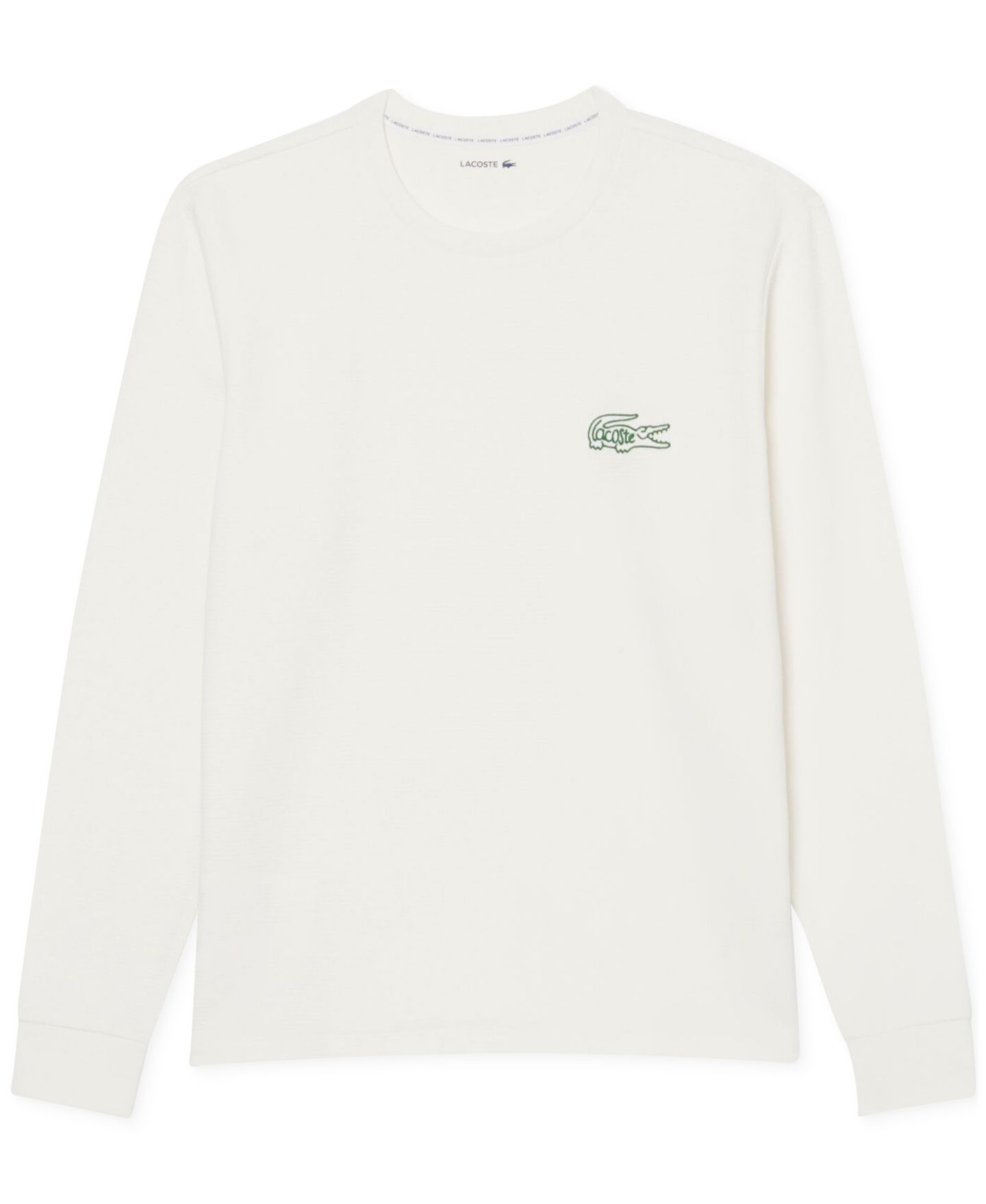 Мужская рубашка Lacoste Exclusive Crocodile Waffle-Knit Thermal, цвет: Flour — фото 1