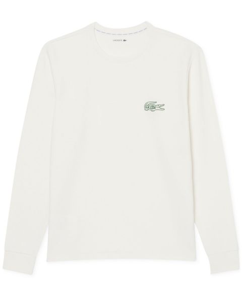 Мужская рубашка Lacoste Exclusive Crocodile Waffle-Knit Thermal, цвет: Flour
