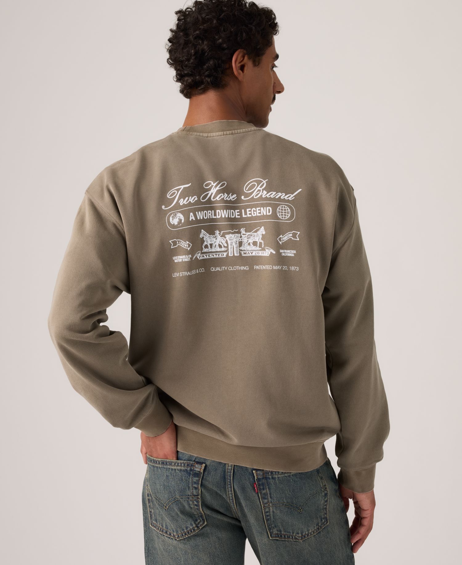 Men's Sunset Graphic Crewneck Sweatshirt