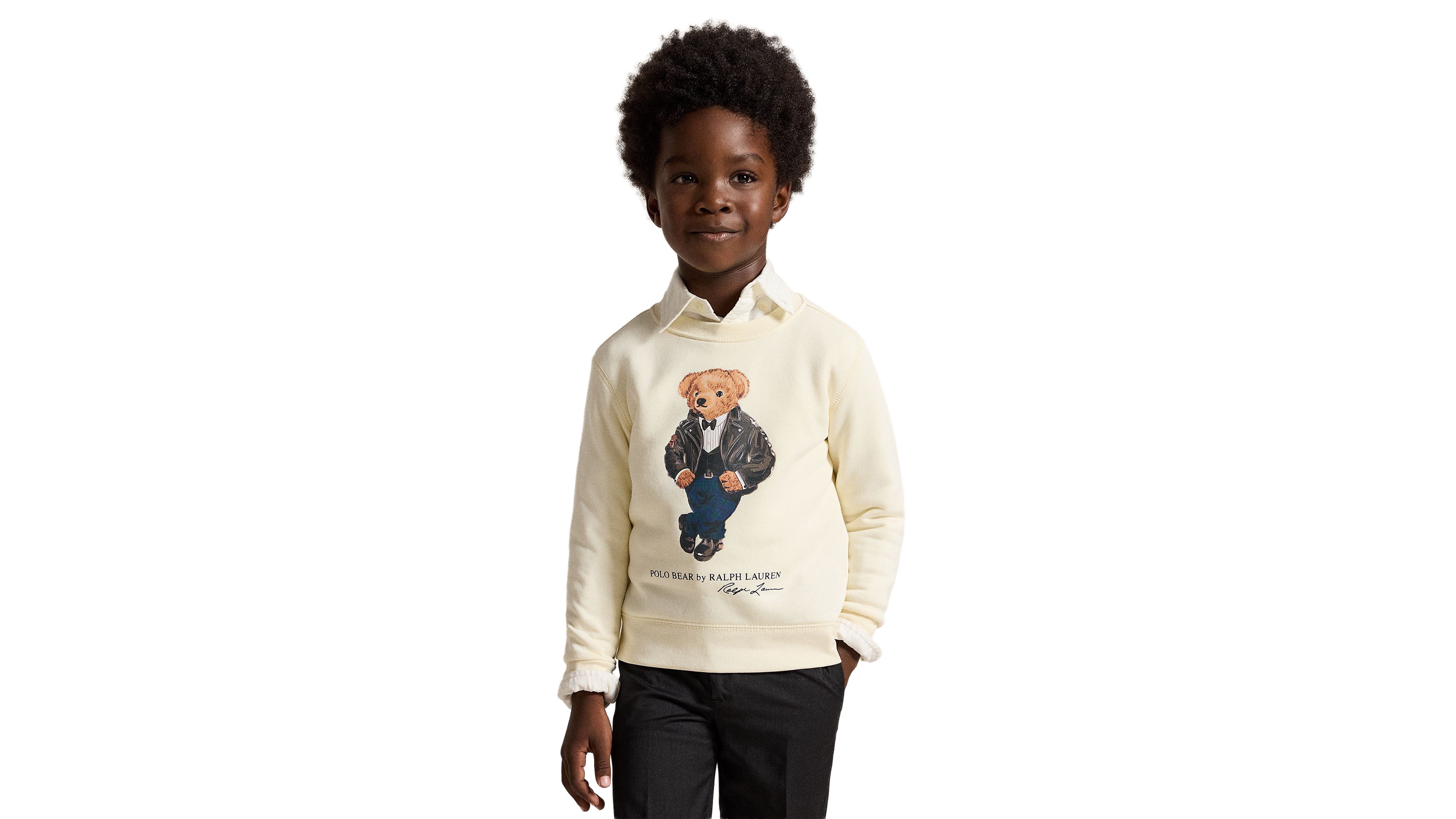 Polo Ralph Lauren Toddler Boys' 2T-7 Bear Fleece Sweatshirt