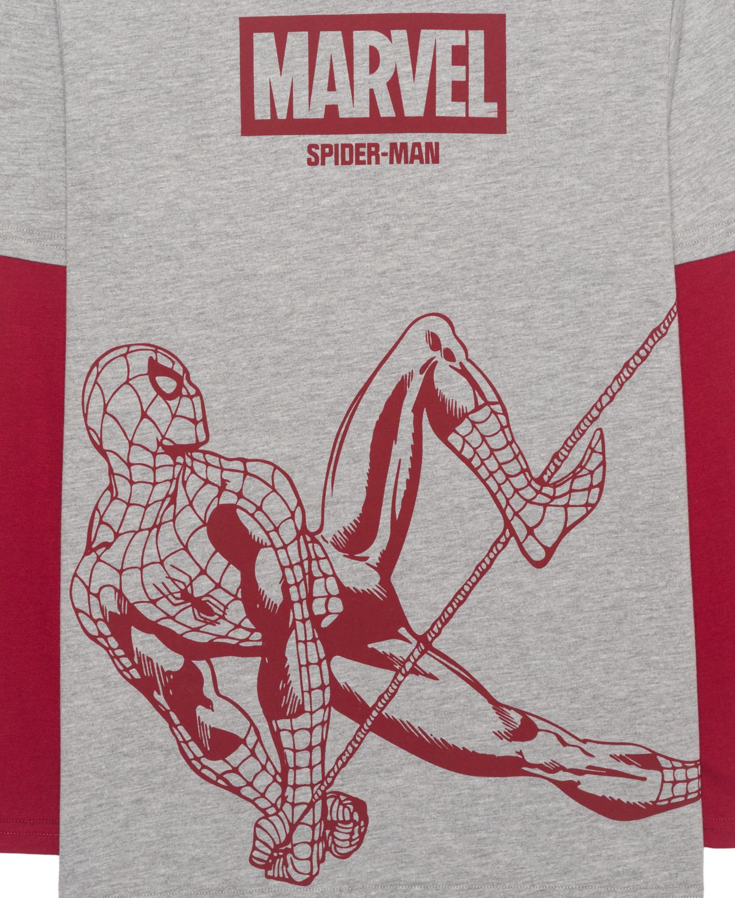 Футболка Epic Threads Spider-Man Long-Sleeve Graphic для мальчиков, цвет: Sterling — фото 4