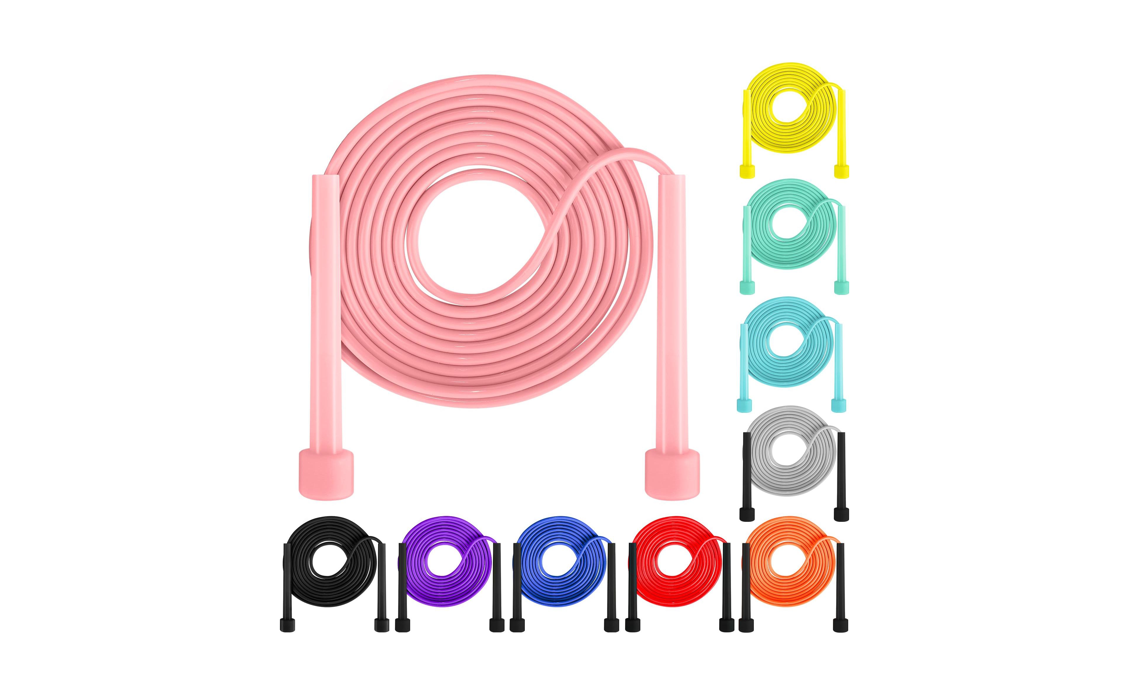 Aofar Adjustable Pvc 10 Jump Rope with Plastic Handles for Fitness
