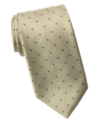 Men's Pisa Polka Dot Silk Jacquard Extra Long Tie