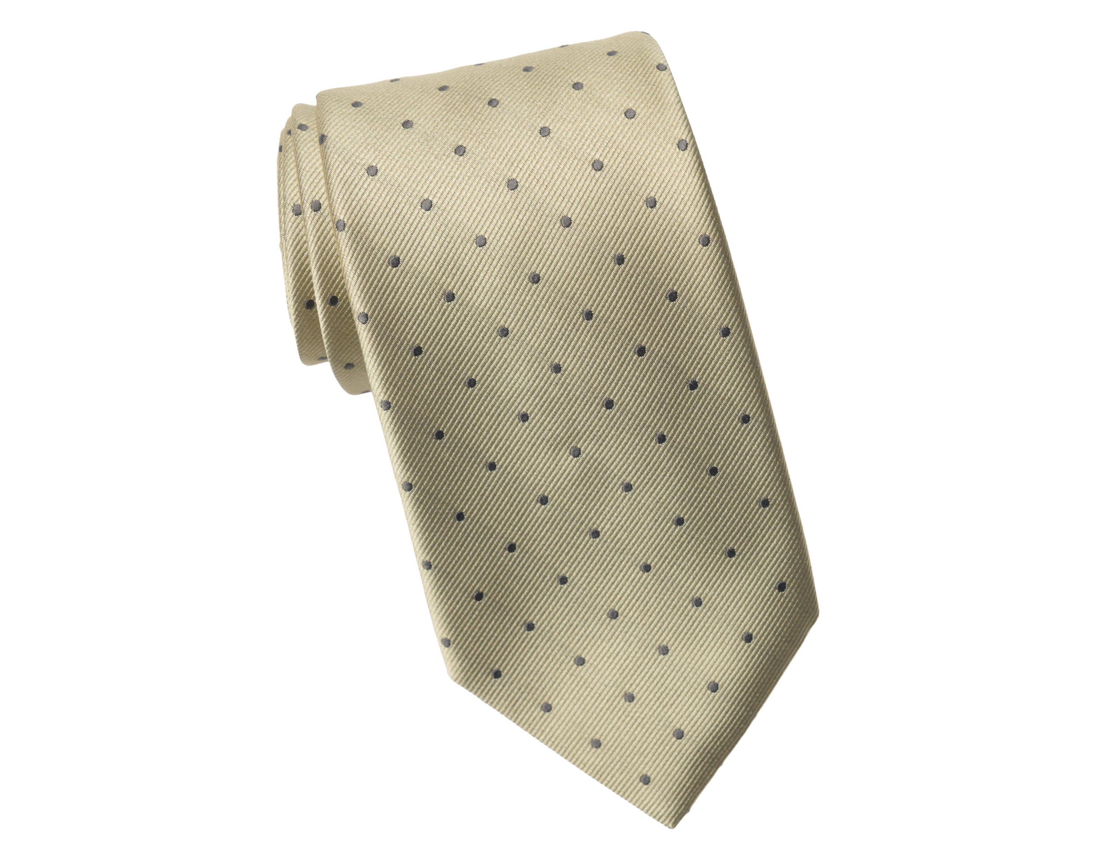 Elizabetta Men's Pisa Polka Dot Silk Jacquard Extra Long Tie