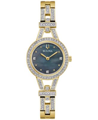Women's Quartz Analog Gold-Tone Stainless Steel Bracelet Watch 25mm