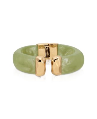 Statement Slip-On Carved Relic Cuff Bracelet
