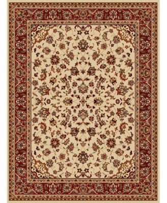 CLOSEOUT! Pesaro Kashan Ivory/Brick 3'3" x 4'11" Area Rug