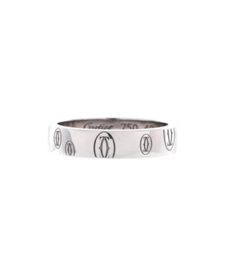 Happy Birthday Ring in 18K White Gold