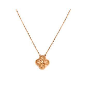 Pre-Owned Van Cleef and Arpels Pendant Necklace 18K Rose Gold