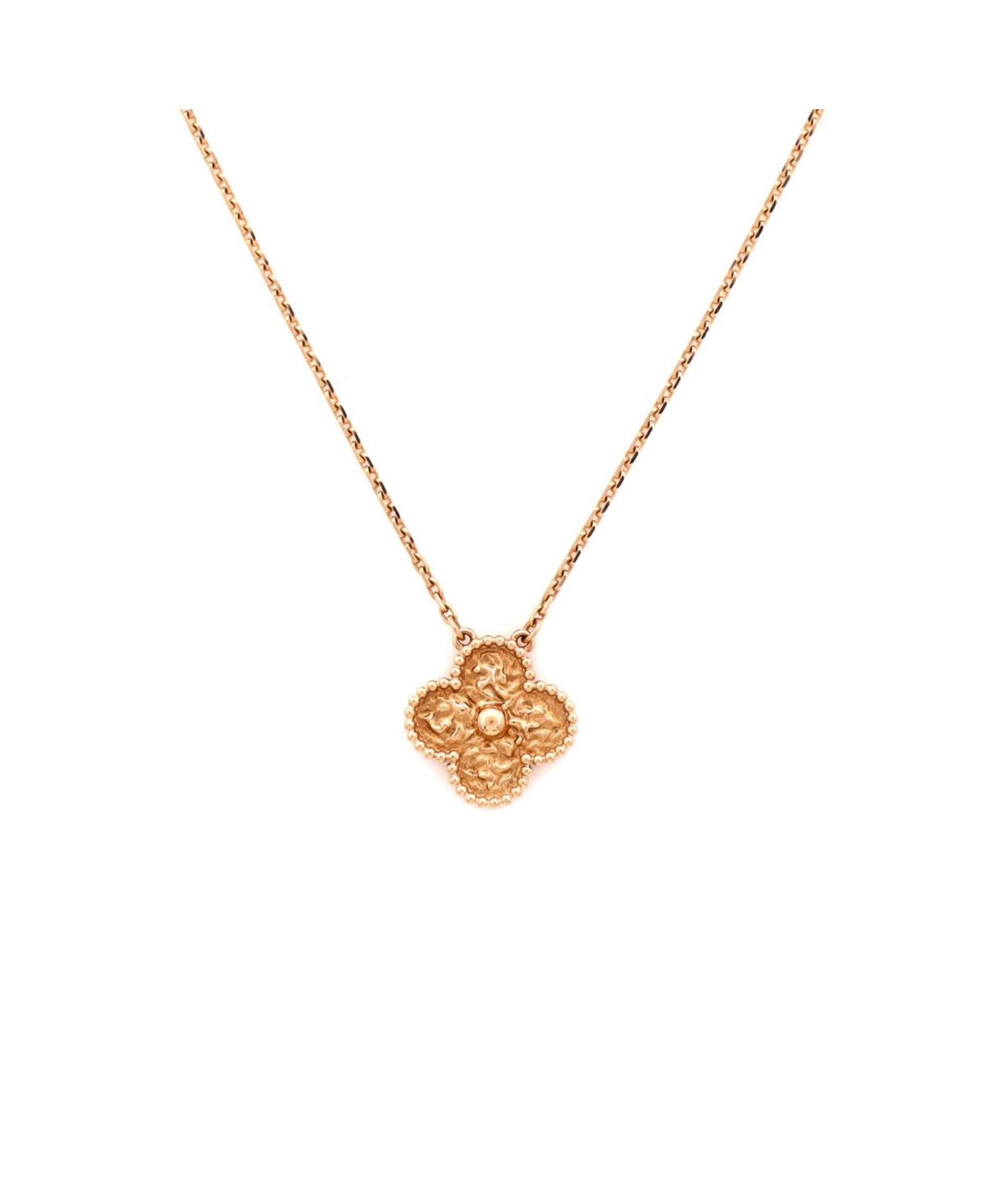 Pre-Owned Van Cleef and Arpels Vintage Alhambra Pendant Necklace - 18k rose gold