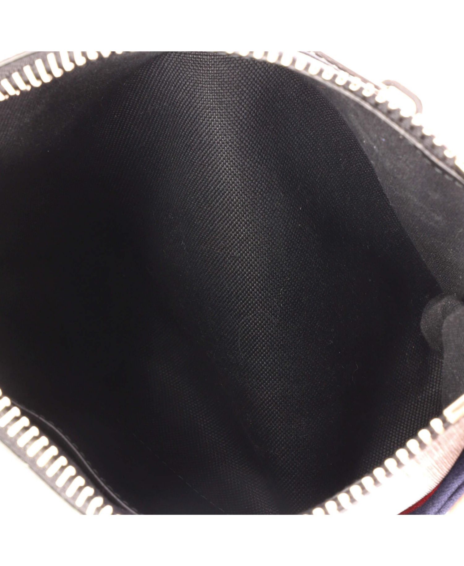 Small Web Strap Front Zip Messenger Bag GG Coated Canvas