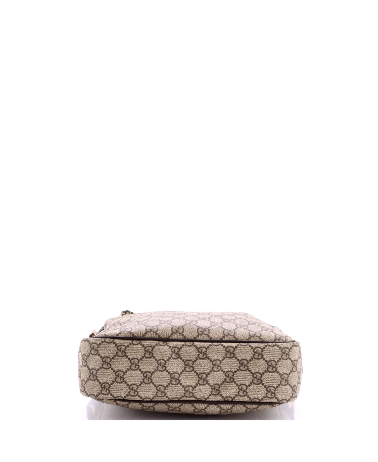 Medium Front Zip Messenger GG Coated Canvas