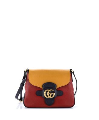 Small Dahlia Messenger Bag Leather