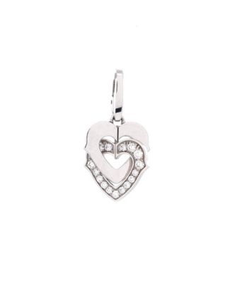Double Heart Pendant Charm